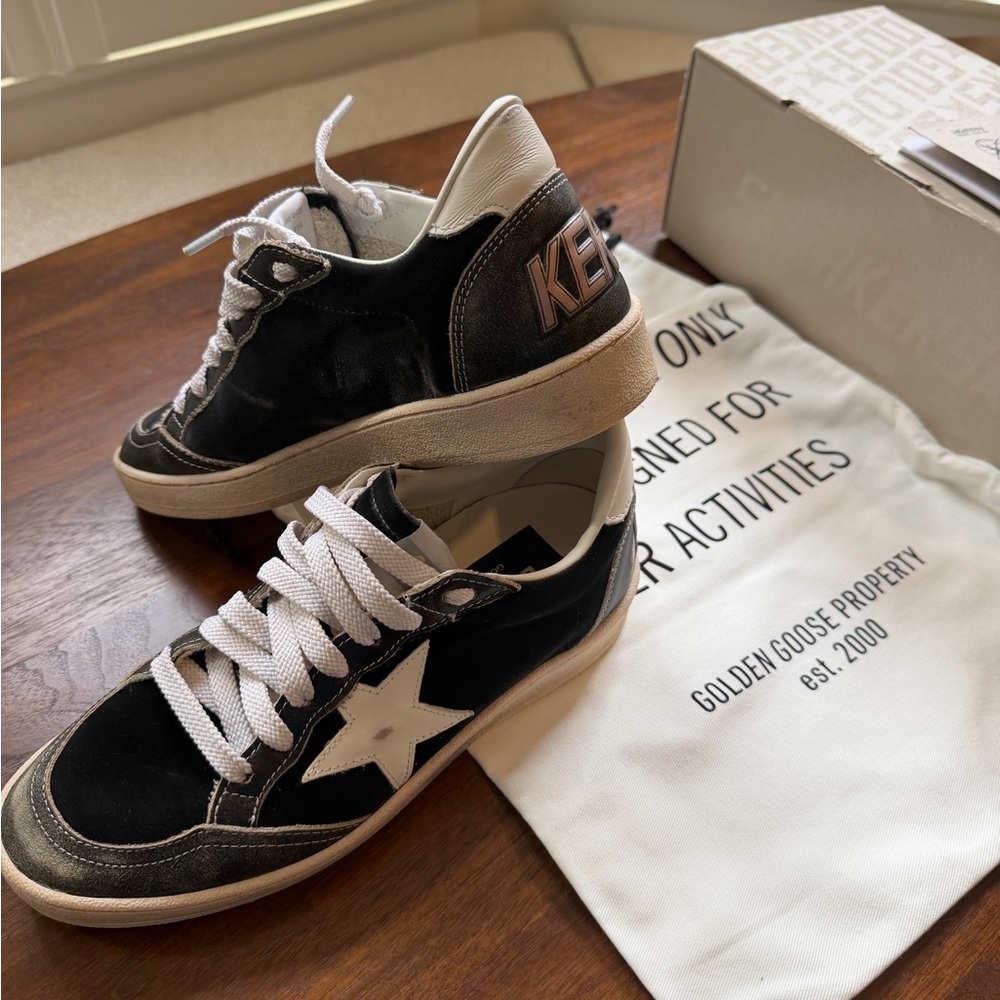 Golden Goose Anthracite and White Sneakers - Picture 4 of 8
